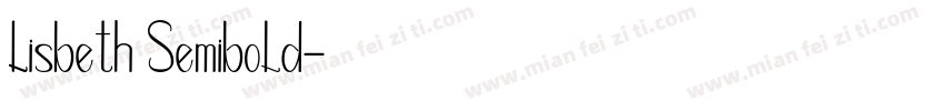 Lisbeth Semibold字体转换